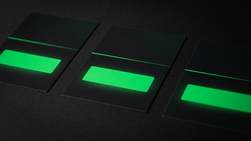 Abstract neon green contract scroll on dark background, editorial concept of crypto casino bonus terms