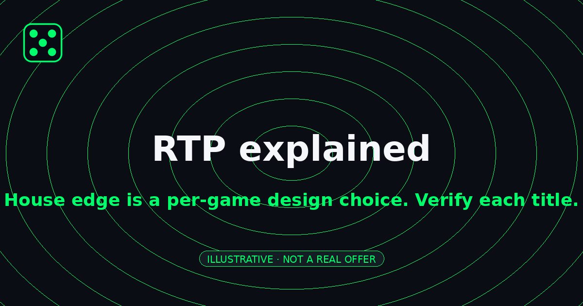 Crypto casino RTP explained - house edge chart comparing dice, crash, slots, and table games by return to player percentage